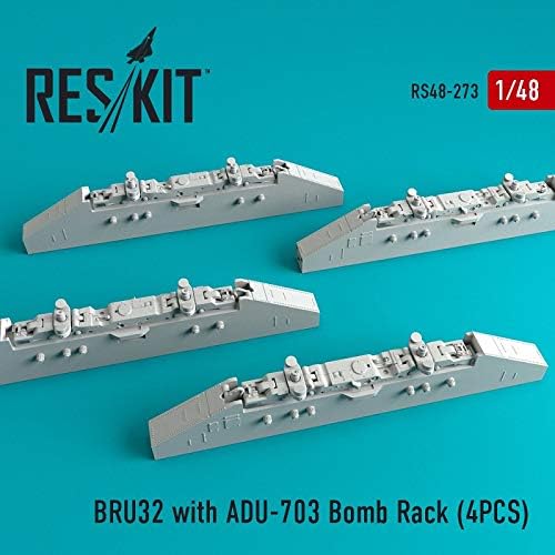 Reskit RS48-0273-1/48 BRU32 com ADU-703 BOMB RACK F-14D/B PARA MODELO