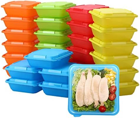 Yuesing [30 Pack Bento Box Plástico Recipientes de Armazenamento de Alimentos Plástico com tampas Almoço Reputa de