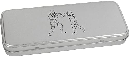 Azeeda 'Practice Boxing' Metal Articled Stationery Tin / Storage Box