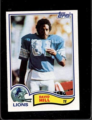 1982 TOPPS 340 David Hill Detroit Lions NFL Futebol Card NM-MT