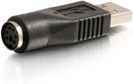 C2G 27277 USB Male para PS/2 Feminino Adaptador, Black