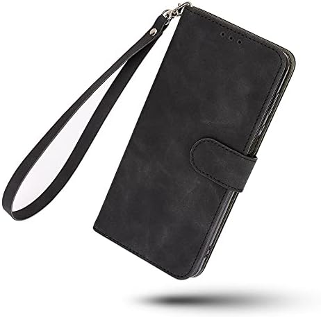 Caixa de carteira de proteção para coldre de proteção para huawei Honor x8a, capa de celular de couro com lixeira de couro