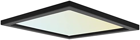 Luxrite LED quadrada de 9 polegadas LED LIGHT LUZ DO TETO, 18W, 3 CORROLECIVAS 3000K SELECIONADOS | 4000K | 5000K, 1200 lúmens,