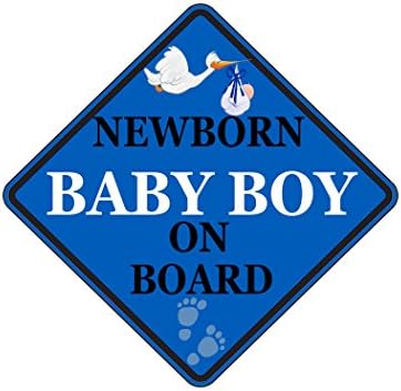 Rogue River River Tactical Azul recém -nascido bebê menino a bordo de adesivo da janela do carro decalqueiro de segurança de veículos