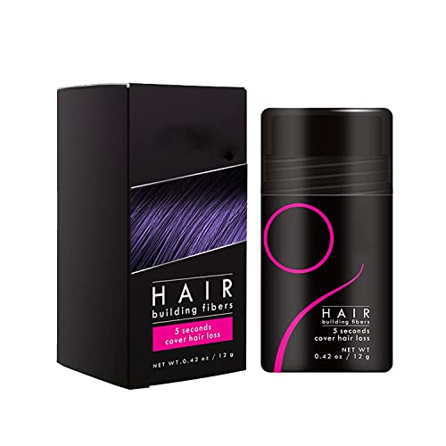 Wuerjo Hair Fluff Up Fiber Powder, Fibras naturais de construção - 5 segundos encobrir - espessante de cabelo e topper