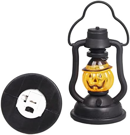 O Mammoth Electric liderou velas de Halloween - conjunto de 4 - acender a decoração da lanterna de abóbora piscando