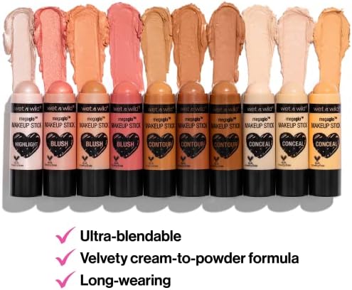 Wet N Wild Megaglo Ocheal & Contour Highlighter Stick, quando a greve nua e megaglo esconder e contornar o stick