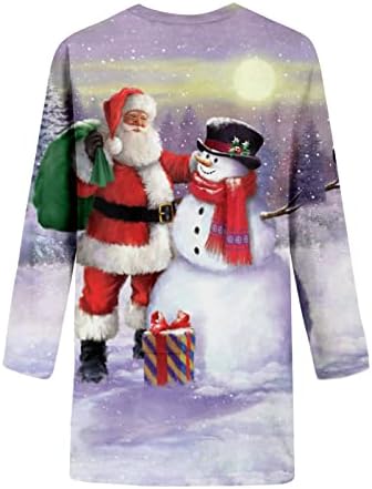 Flekmanart Women Feia Sweater de Natal de Golago O-Golau Lowea de Natal