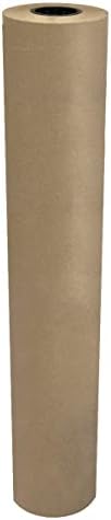 Rolo de papel Kraft de Uoffice 765'x48 40 lb de embalagem marrom de força