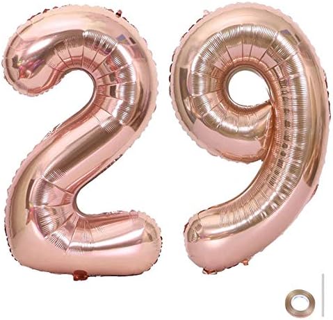 40 polegadas gigantes 29 Número balões jumbo número de ouro balões foil helium balões para festival aniversário de aniversário suprimentos