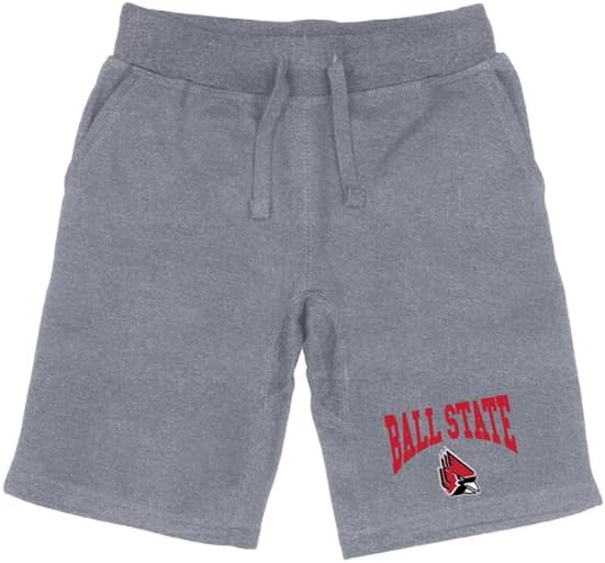 Ball State University Cardinals Premium College Fleece Shorts de cordão