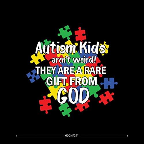 As crianças autismo são um presente raro de Deus adesivo de parede de vinil adesivo de consciência do autismo para parede de suporte