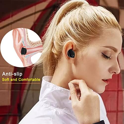Luckvan Double Flange Dicas de orelha anti-deslizamento Os fones de ouvido universais de silicone Dicas Substituição para Beats
