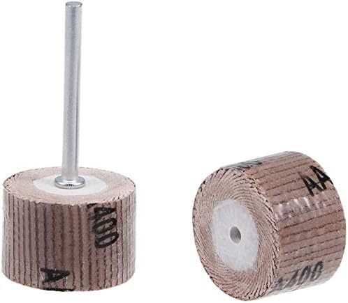 Utoolmart 2 pcs 20x16mm roda de aba 400 grãos abrasivos