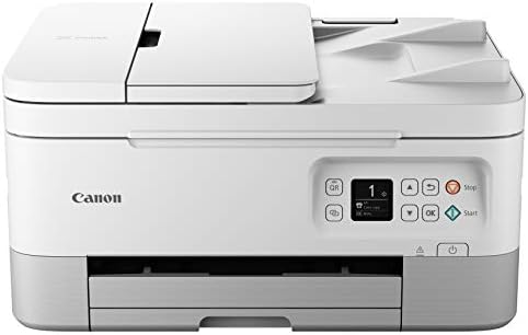 Canon Pixma TR7020A All-in-One Wireless Color Jet Printer, com impressão duplex, impressão móvel e alimentador de documentos
