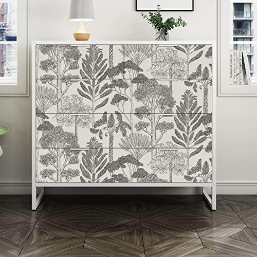 Floresta Modern Wallpaper Peel e Stick Papel de parede Jungle Contato Papel para armários Gails de parede Removível Auto -adesivo Para o banheiro quarto papel de parede vintage para berçário Kids Vinyl Impermeável a água 17,3 ”× 393”