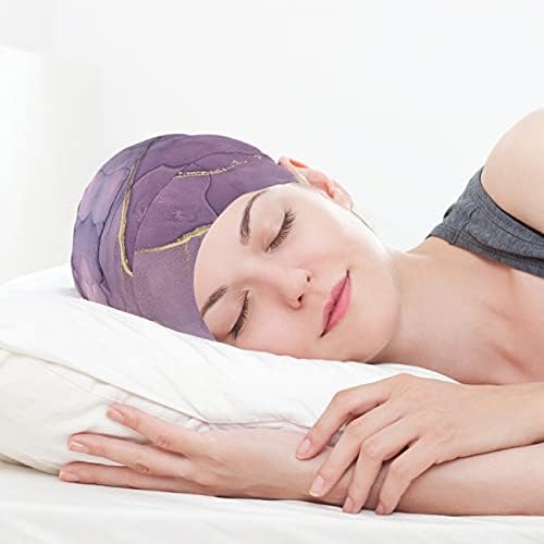 Skull Cap boné Sleep Work Hat Bonnet Geipos para mulheres Roses abstrato listrado Mábria Sleeping Bap Hat Hair Headwear