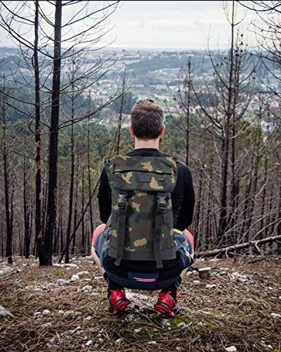 X RAY Backpack Canvas Retro Rucksack Travel Hucking Mountain durante a noite de semana de fim de semana para homens e mulheres