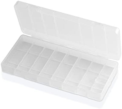 Teensery 4 PCs AA e AAA Caixa de armazenamento de bateria 8 slots Slots Battery Organizador de contêiner suporte da