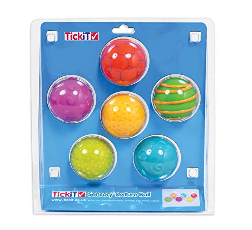 Bolas de textura sensorial de tickit - brinquedos macios para crianças com idades entre 6m+