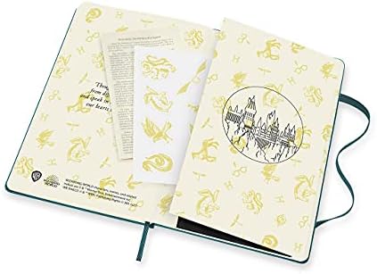 Moleskine edição limitada Harry Potter 18 meses 2021-2022 Planejador semanal, capa dura, bolso, maré verde