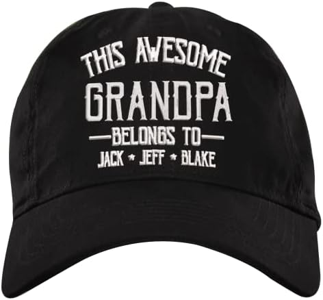 Izi pod personalizado com avô, chapéu, chapéu de vovô personalizado com nome de crianças, presente de aniversário de dia dos pais para