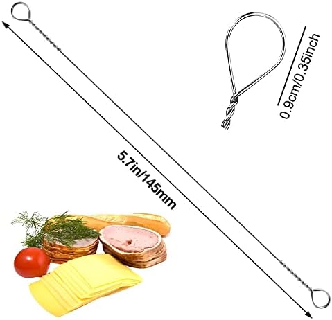 Fio de queijo de queijo de queijo de queijo de queijo NadUsep para corte de queijo, 5-11/16 polegadas de comprimento fios de queijo