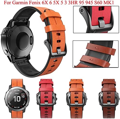 Kappde 26 mm Strap de faixa de relógio para Garmin Fenix ​​7 7x 6 6x 5x 5 3 3HR Forerunner 935 945 Redação de silicone de liberação