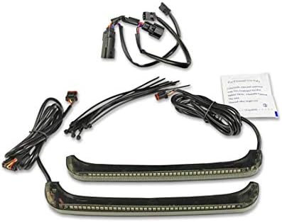 Dinâmica personalizada Dinâmica Dual cor de baixo perfil Bagz Lights para '14 -'22 HD Touring Models - com o módulo de decodificador