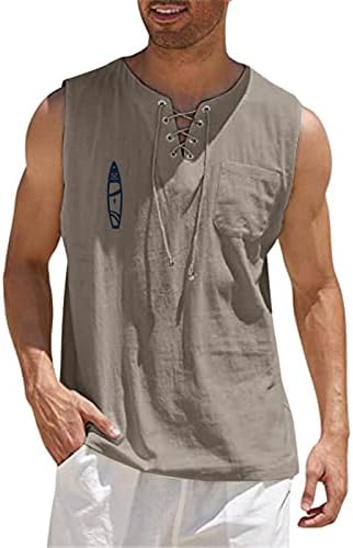 BMISEGM Summer Mens Swim Shirt Macho Spring e Summer tops Casual Sports Sports Sleeseless Top Cotton Tornet T para homens