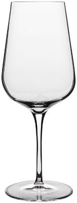 Luigi Bormioli Intenso 15,25 oz caules de vinho branco, conjunto de 6, claro