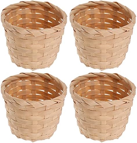 Mini cestas de tecido de 10pcs para guloseimas e decoração, mini cestas de tecido sem alças para festas de festas decoração
