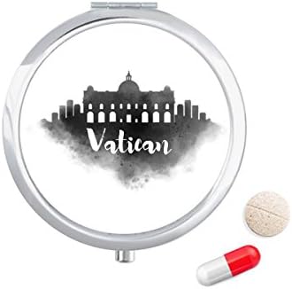 Vaticano Itália Landmark City City Caso Case Pocket Medicine Box Caixa de contêiner Dispensador