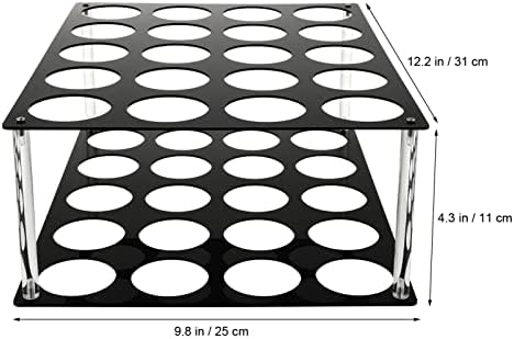 Vicasky 2SetSroll Decoração de acrílico Stand Diy Organizador Prateleira Art Hole Hole Hole Sala de artesanato Para dispensador de