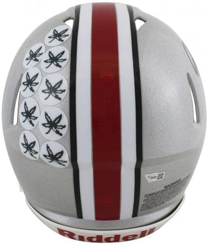 Ohio State Chase Young Speed ​​Speed ​​Compree Speed ​​Proline Helmet Fanatics CoA - Capacetes da faculdade autografados