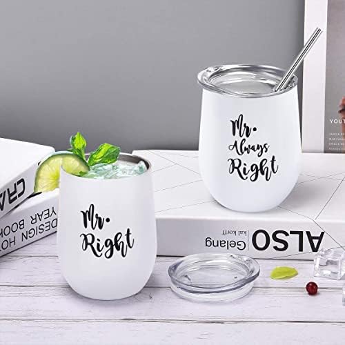 Sr. e Sr. Beer Tumbler Set, Presentes de casal gay para homens, aniversário gay, casamento gay, engajamento gay, dele e dele