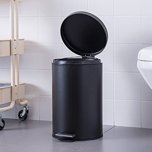Lixo Zyjbm pode ir de ferro com capa com capa Banheiro de cozinha preta de casa de estar hotel de escritório