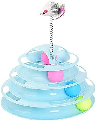 Aoof Cat Play Plate, Funny Cat Stick, para os gatos de estimação brincarem com toca-gir