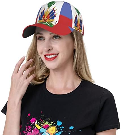 Cap de beisebol da bandeira haitiana personalizada Cap snapback Papai Capéu de caminhão ajustável para homens Mulheres