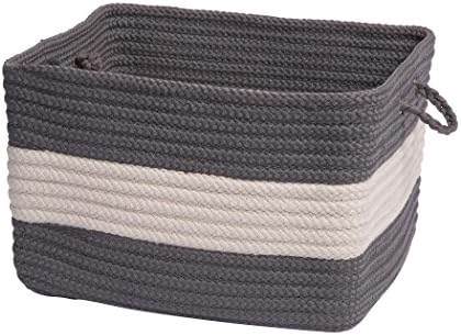 Colonial Mills corda Walk Utility Basket, 14 por 10 polegadas, cinza