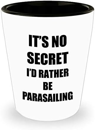 Parasailing Shot Glass Sport Fan Lover Funny Gift Idea para amante de bebidas álcool 1,5 onças