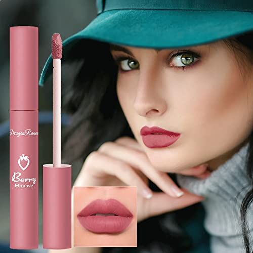 O brilho labial de batom líquido de mancha de lábios não se prende ao copo e não é fácil de desaparecer. Lipstick de