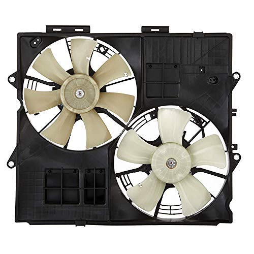 Ventilador de resfriamento rareelétrico compatível com Cadillac SRX 4.6L 2004-2008 pelo número da peça 15932856 19210937 25708390