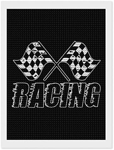 Racing bandeiras quadriculadas kits de pintura de diamante 5d DIY Art Craft Imagem para decoração da parede da casa da família