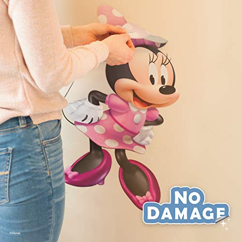 Wall Palz Disney Minnie Mouse Wall Decals - Minnie Mouse Girls Room Decor com interação de realidade aumentada em 3D - 26 Decalques
