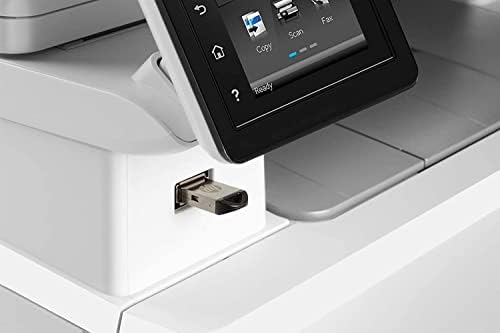 HP LaserJet Pro MFP M283FDWE All-In-One sem fio a laser a laser, branca-Print Scan Copy Fax-22 ppm, 50 folhas ADF, cabo de impressora de impressão duplex automático