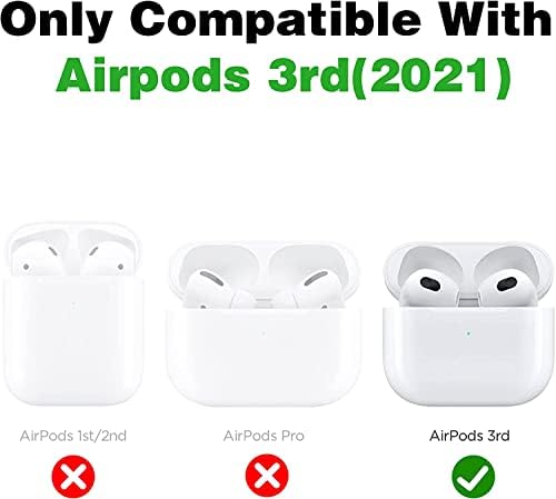 Caso para airpods 3 3ª geração desenho animado capa de silicone fofo com calchain moda engraçada pele macia para ar pods meninas garotas