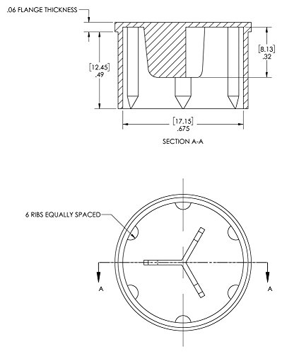 CAPLUGS ZOF4Q1 PLÁSTICO LONGA CONECTOR LONGED CONECTOR PARA CAPA TAMANHA DE FINDO 9/16 OF-4, PE-LD, TAMANHO DE TRANHA DE CAP 9/16,