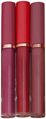 Blmiede Mattes Lip Glaze Lipstick Conjunto de batom sem pau Batom líquido LIVER DURÍVEL DURÍCIL EMPERMELHO E FADO 3