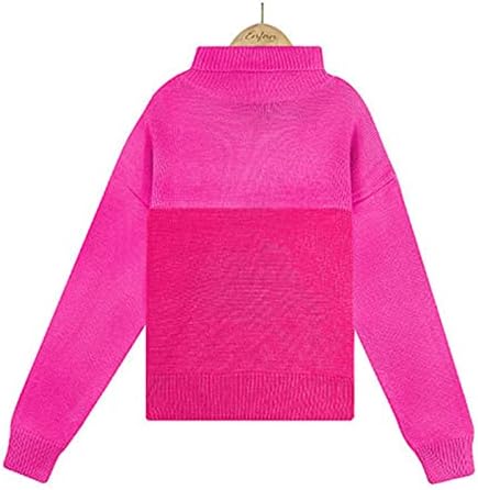 Hoodies de inverno feminino Trocas de moda Bloco de colorido Pullover de retalhos de manga comprida Sweater Sweatters 2022